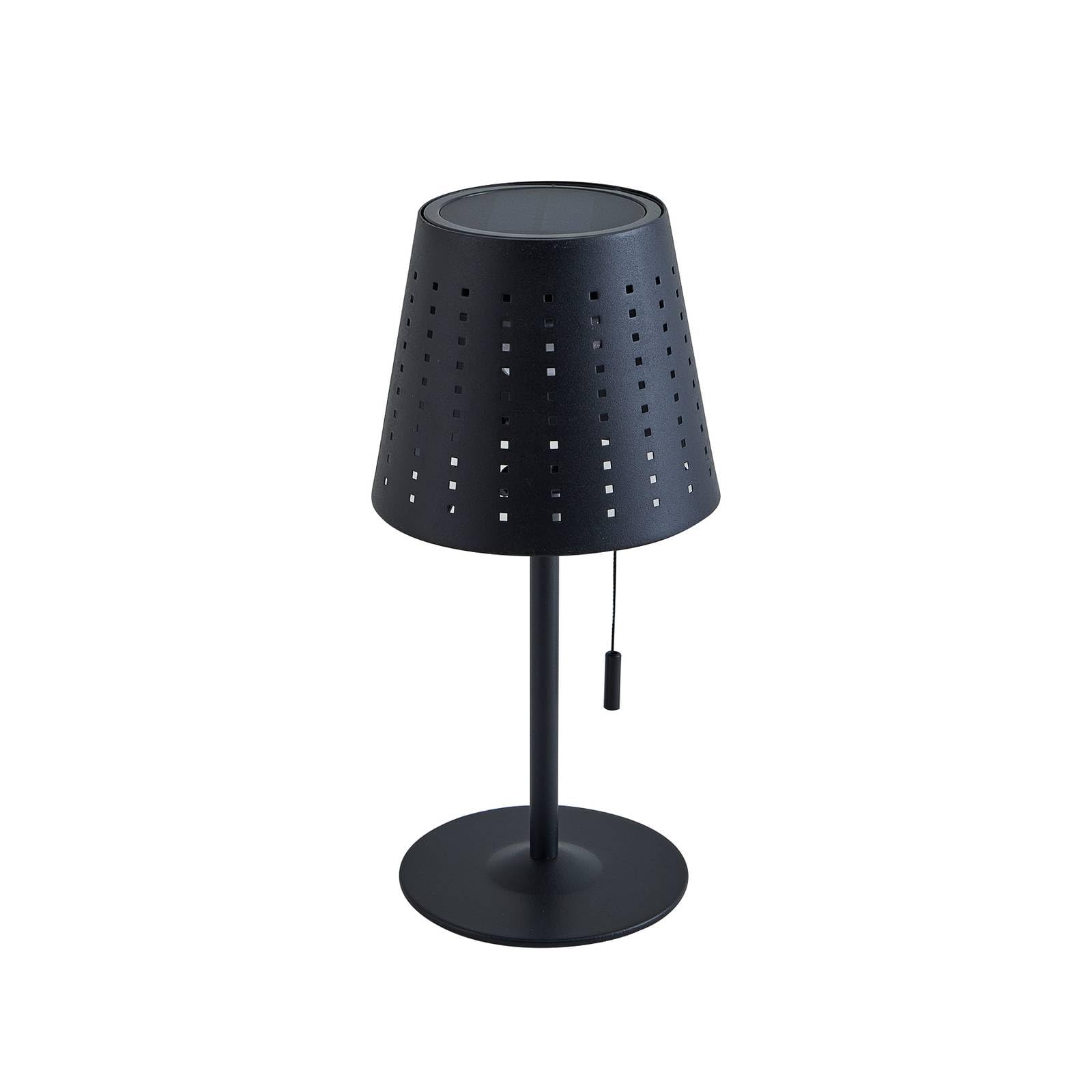 Lindby LED Solarleuchten Hilario dimmbar (spritzwassergeschützt in Schwarz aus Metall (1 flammig,) - Solarlampe Solarleuchte Garten