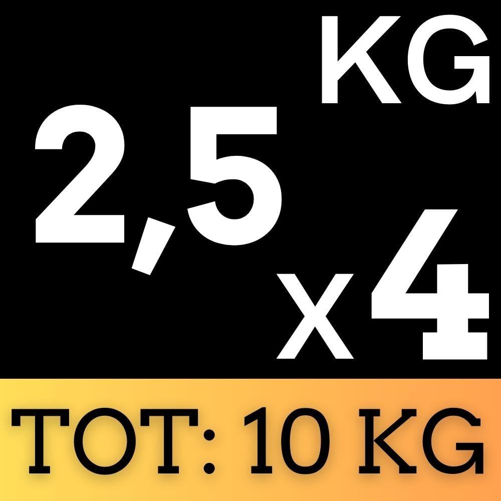 Disco Ghisa Pesi palestra 0,5kg 1,25kg 2,5kg 5kg 10kg 15kg 20kg | Per bilanciere e manubri standard | Robusti e resistenti | Ideali per allenamento forza e bodybuilding Home gym