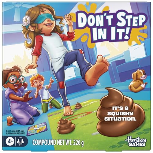 Dont Step in It! Game with Animal Moves Spinner - English Version