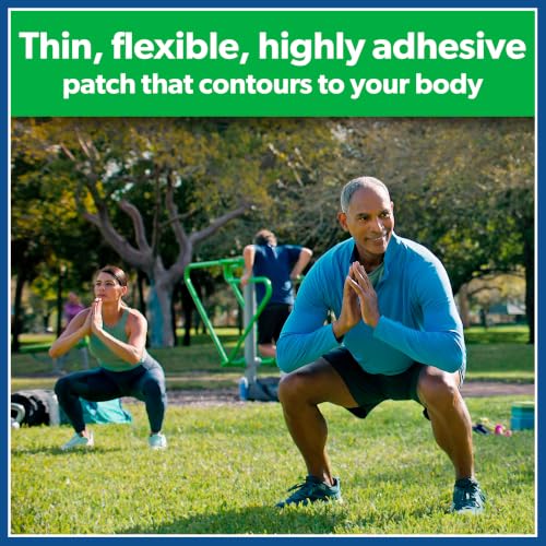Image of Salonpas Maximum OTC Strength Lidocaine 4% Pain Relieving, Apply for Up to 8 Hours, Unscented, Thin, Flexible, Lightweight, Stays in Place, 7 Patches