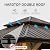 12'x12' Hardtop Gazebo with Cedar Wood Frame, Outdoor Wood Gazebo with Galvanized Steel Double Roof, Permanent Metal Roof Gazebo with Curtains and Netting for Patio, Backyard and Lawn(Brown)