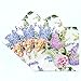 Bringsine 100-ct 13x13 Floral Disposable Paper Luncheon Decoupage Napkins,2-Ply Servilletas Printed Cocktail Napkin for Art,Dinner and Party,Wedding Bridal & Baby Shower Birthday Coastal