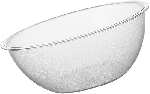 Recipientes de ensalada para alimentos, vajilla de plástico, recipiente de plástico transparente, cuenco de cocina, cuenco de mezcla, cuenco de