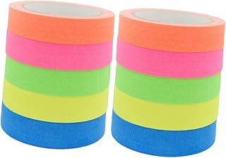 Ciieeo 30 Rolos De Fita De Algodão UV Que Brilham No Escuro Fita Adesiva Fita Fluorescente Luz Roxa Luminosa