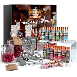 DIY Alcohol Infusion Kit, for Men – 16 Natural Spices for Whiskey, Rum, Vodka & Cocktails, Unique Gift for Birthday/Husband/Dad/Retirement