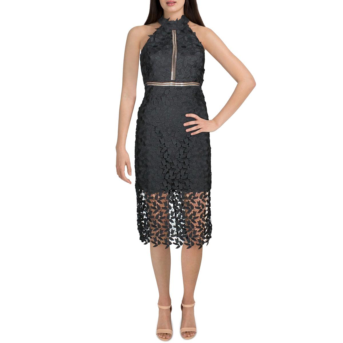 bandage halter mini dress Hibiscus Bandage Halter Dress *ships same-day* – Coconut & Caviar Fashion main image 1
