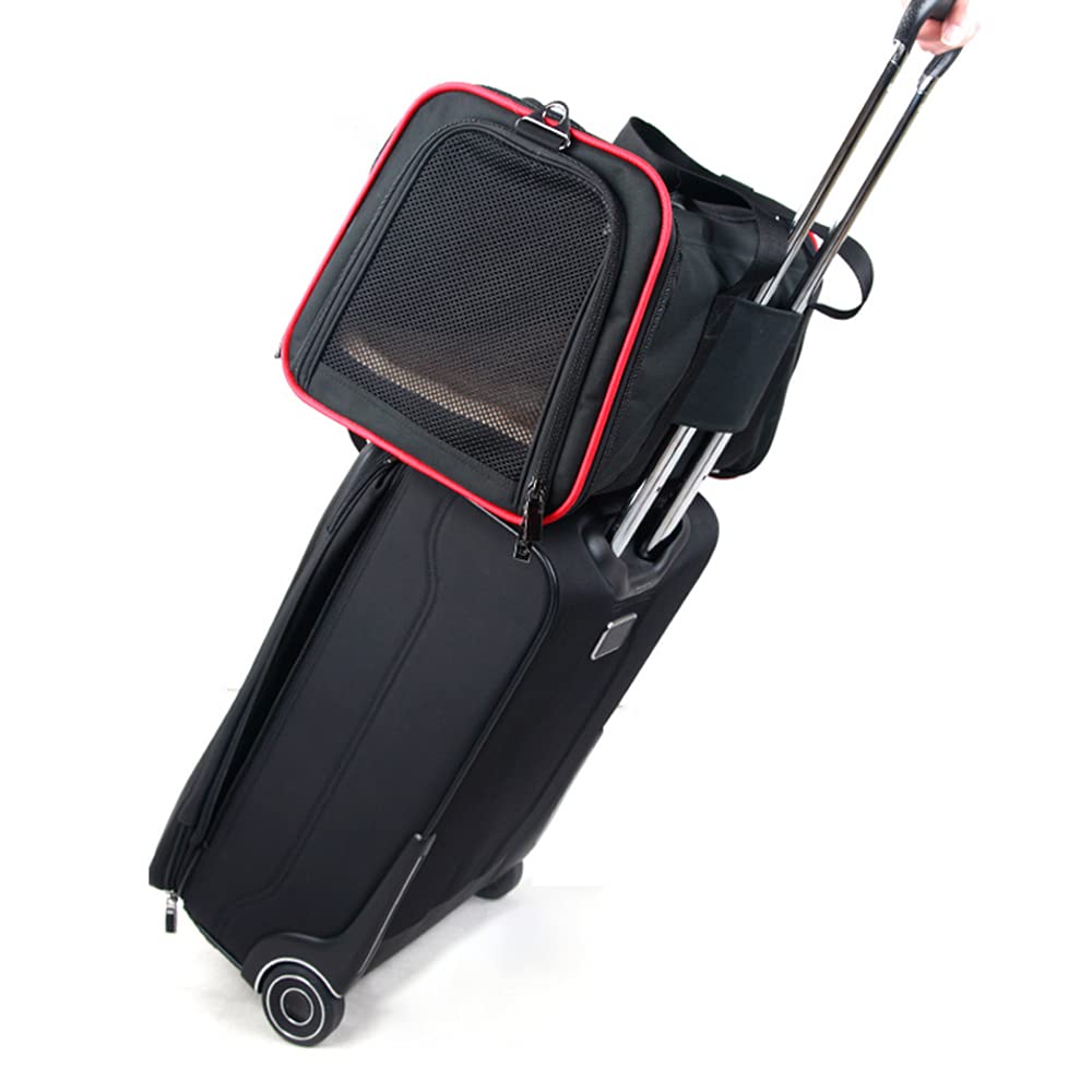 Meng Transportín Extensible para Perros, Portátiles Bolsa De Transporte, Portátil Transpirable Mochila para Mascotas, Bolsa Portadora para Viaje Aprobada por Aerolínea