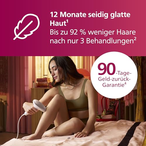 Foto von Philips Lumea IPL 7000 Series Haarentfernungsgerät – Alternative zur Laserhaarentfernung – 3 Aufsätze für Körper, Gesicht & Bikinizone, inkl. Korrekturtrimmer (BRI923/00)