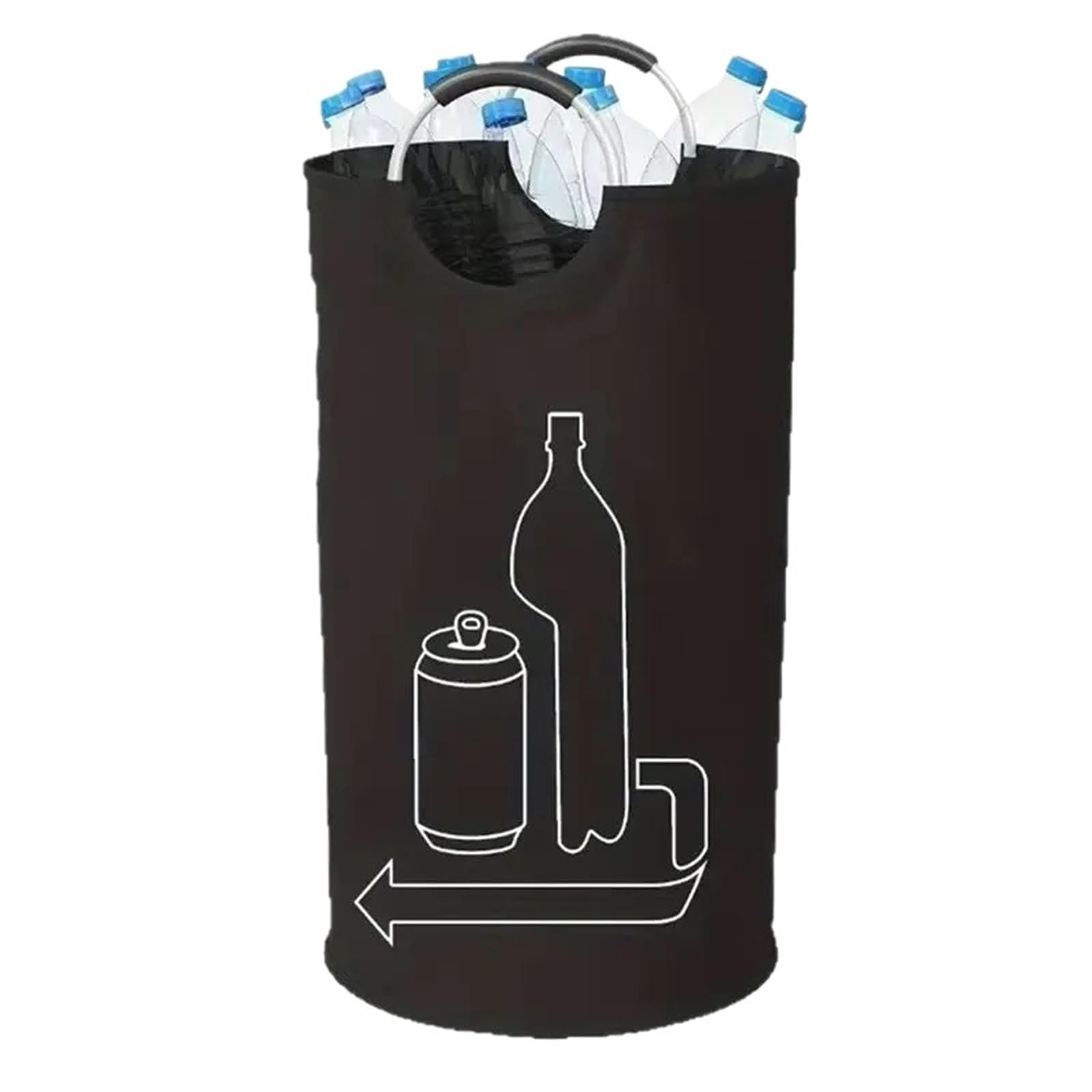 90L Waste Water Bottle Storage Basket Foldable Large Capacity Laundry For Bedroom(Color1)