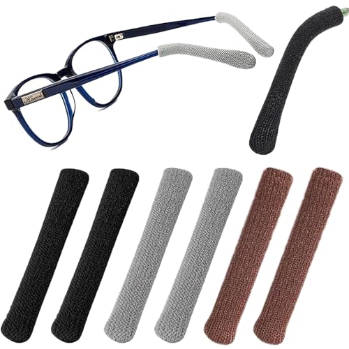 Image of UpinFun Glasses Ear Cushion, Eyeglasses Temple Tips Sleeve Protectors, Eyeglass Ears Behind Guards Ends Arm Covers