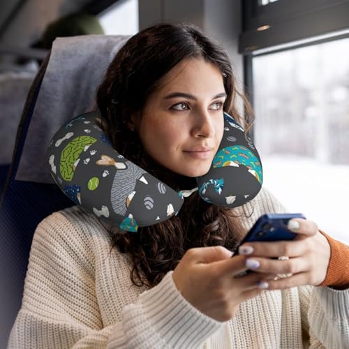 Almohada de Poliester para Cuello Tamaño Único Negra miniatura 6