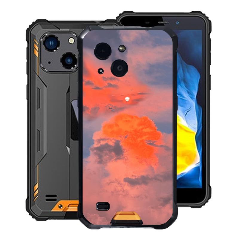 for Oukitel WP32 Case, Black Shockproof Bumper Sleeves, 360° Drop Antiscratch Protection Cover Slim Fit Ultra-Thin Soft Silicone Phone Case for Oukitel WP32 (5.93") - Dusk