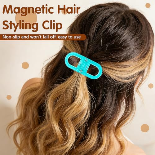 Pinzas magnéticas para cabello, 2 piezas miniatura 6