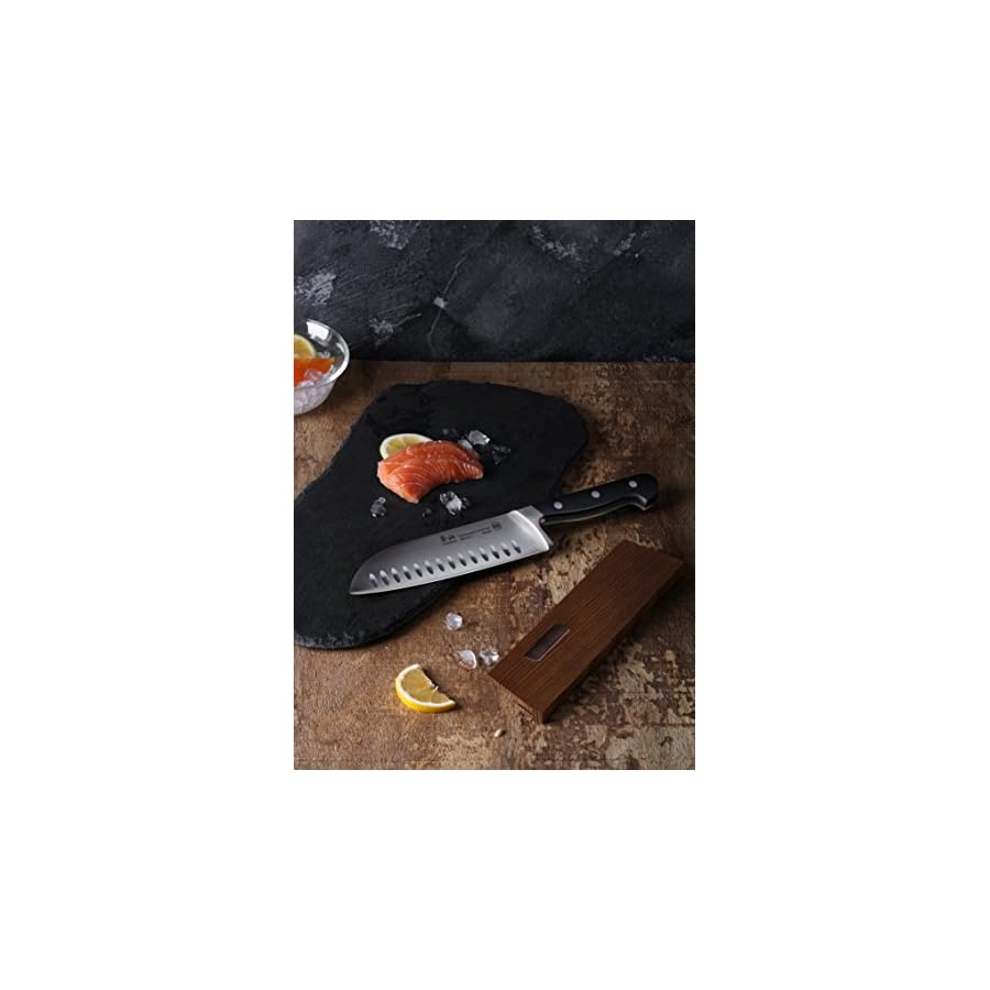 Cangshan-TV2-Series-1022841-Swedish-14C28N-Steel-Forged-7-Inch-Santoku-Knife-and-Wood-Sheath-Set Cangshan TV2 Series 1022841 Swedish 14C28N Steel Forged 7-Inch Santoku Knife and Wood Sheath Set