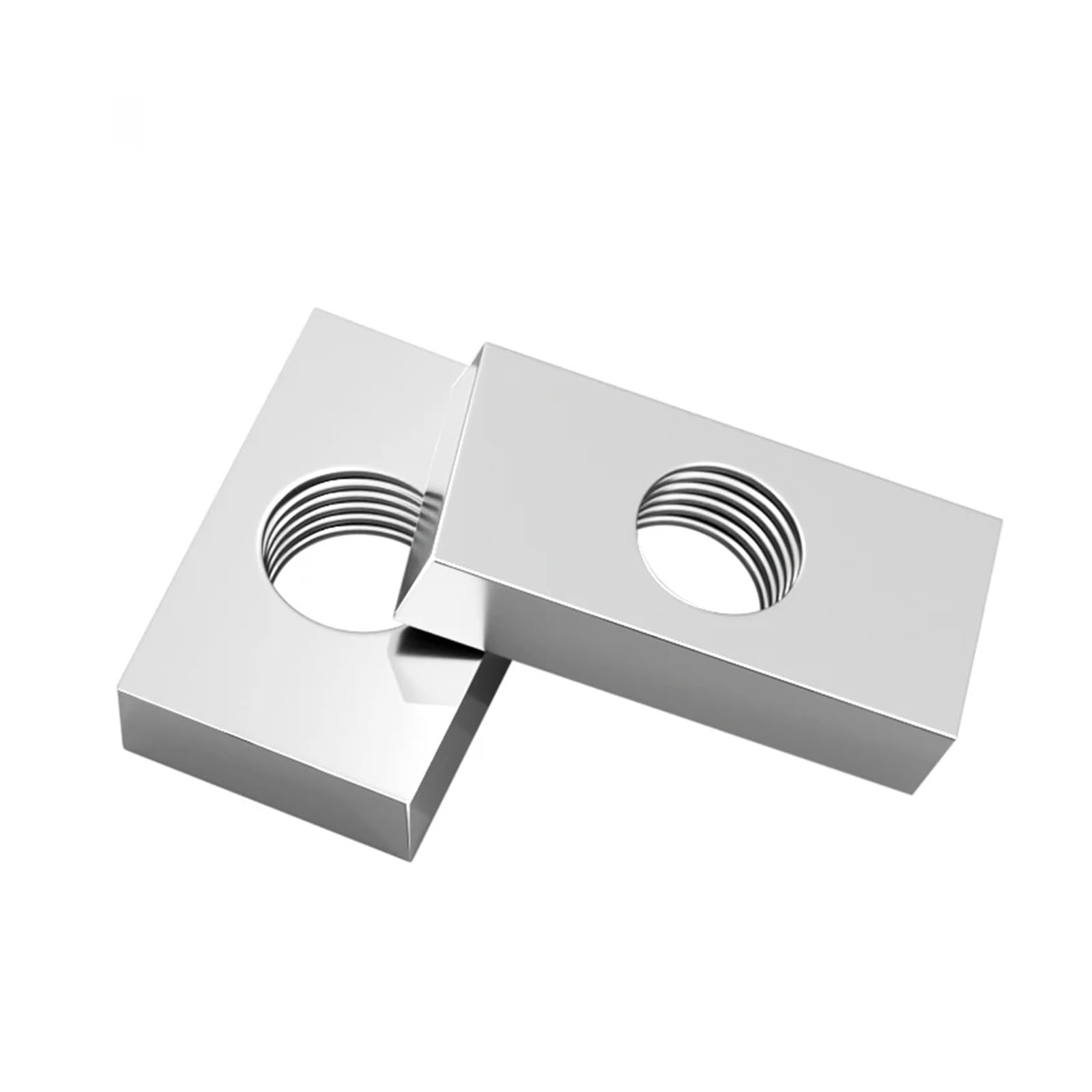 Juego de tuercas rectangulares acero al carbono galvanizado | M3 M4 M5 for perfil de aluminio y muebles de madera: Acero al carbono zincado 20 o 50 piezas(M3x12x24x2.5-50pcs)
