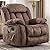 CANMOV Massage Recliner Chair with Heat and Vibration Manual Rocker Recline- Heavy Duty and Safety Motion Reclining Mechanism-Antiskid Fabric Sofa Living Room Chair with Overstuffed Design by CANMOV