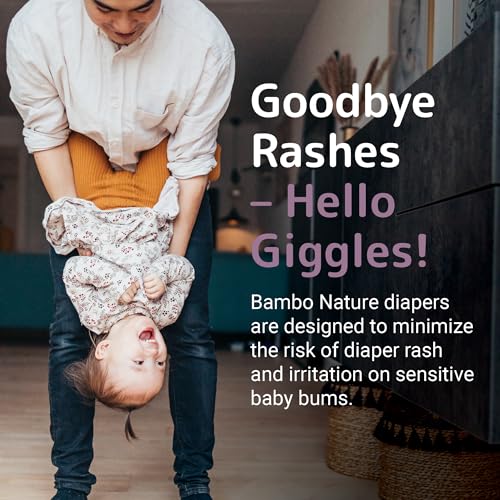Image of Bambo Nature Premium Eco-Friendly Baby Diapers, Size 5 (27-40 Lbs), 150 Count (6 Packs of 25)