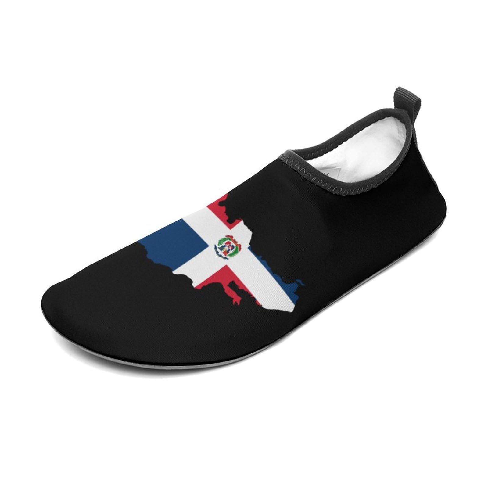 Dominican Republic Map Flag Water Shoes Quick-Dry Sports Barefoot Shoes Swim Shoes Slip-on for Beach Pool Yoga