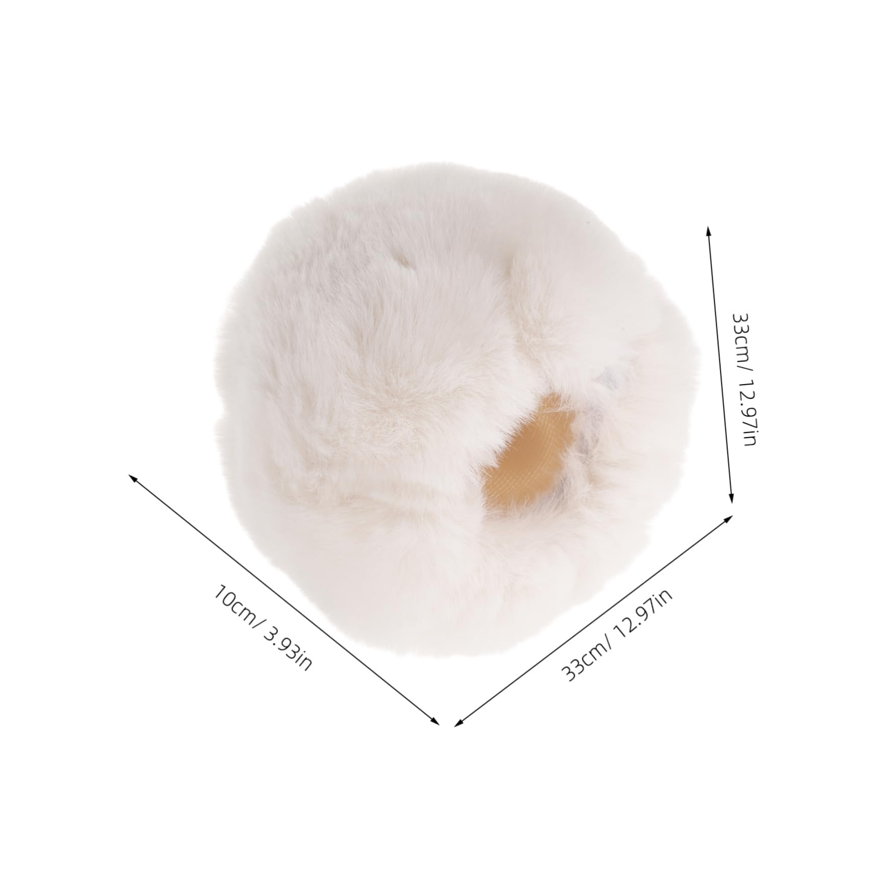 FRCOLOR Fluffy Arm Warmers Faux Fur Wristbangs Rabbit Fur Soft Cozy Wrist Cuffs for Women Girls Winter Sleeves