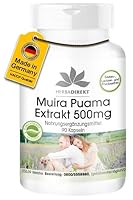 Muira Puama Kapseln 500mg - 90 Kapseln - Hochdosiert - Vegan | HERBADIREKT by Warnke Vitalstoffe - Deutsche Apothekenqualität