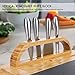 Bamboo Cheese Board and Cutlery Set with Slate Centerpiece and Cheese Markers, 16X13 Inches Charcuterie Board, Cheese Platter, Cheese Plate and Cheese Tray