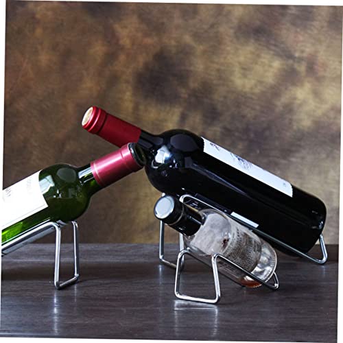 Soporte para botellas de hierro forjado 4 pcs miniatura 6