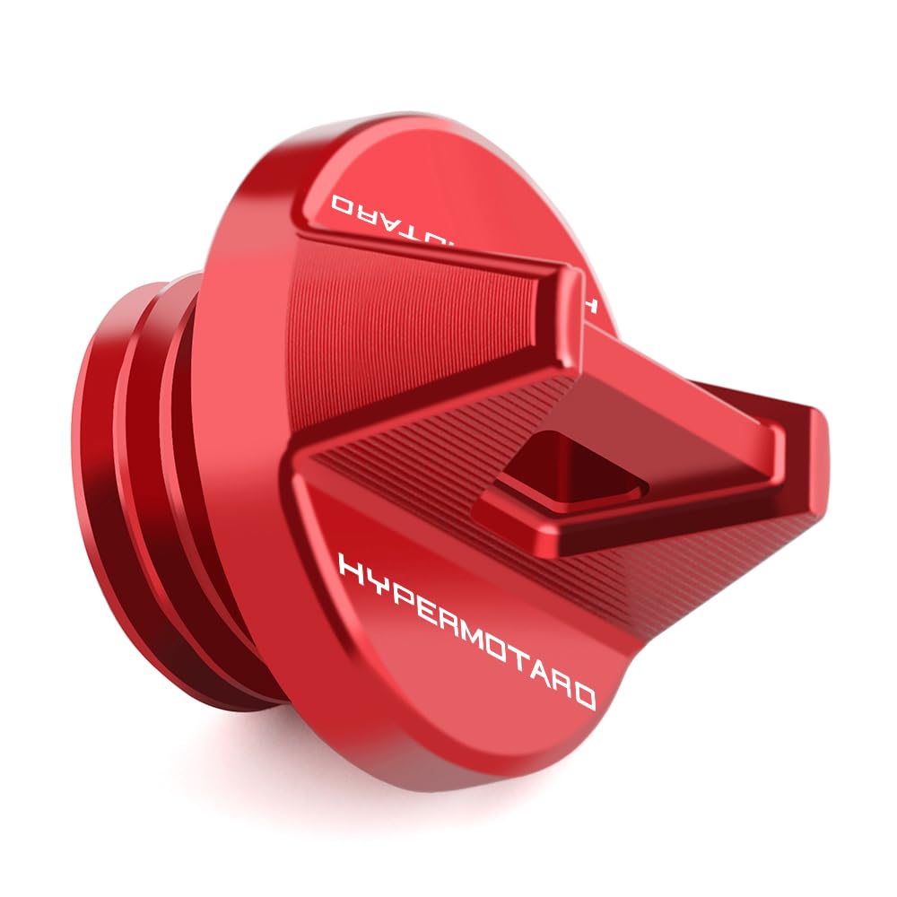 Coperchio di riempimento dell'olio per moto Ducati Hypermotard 950/SP 2019-2020 2022-2024 (non 2021) e RVE 2020 2022-2024 (non 2021) (rosso)