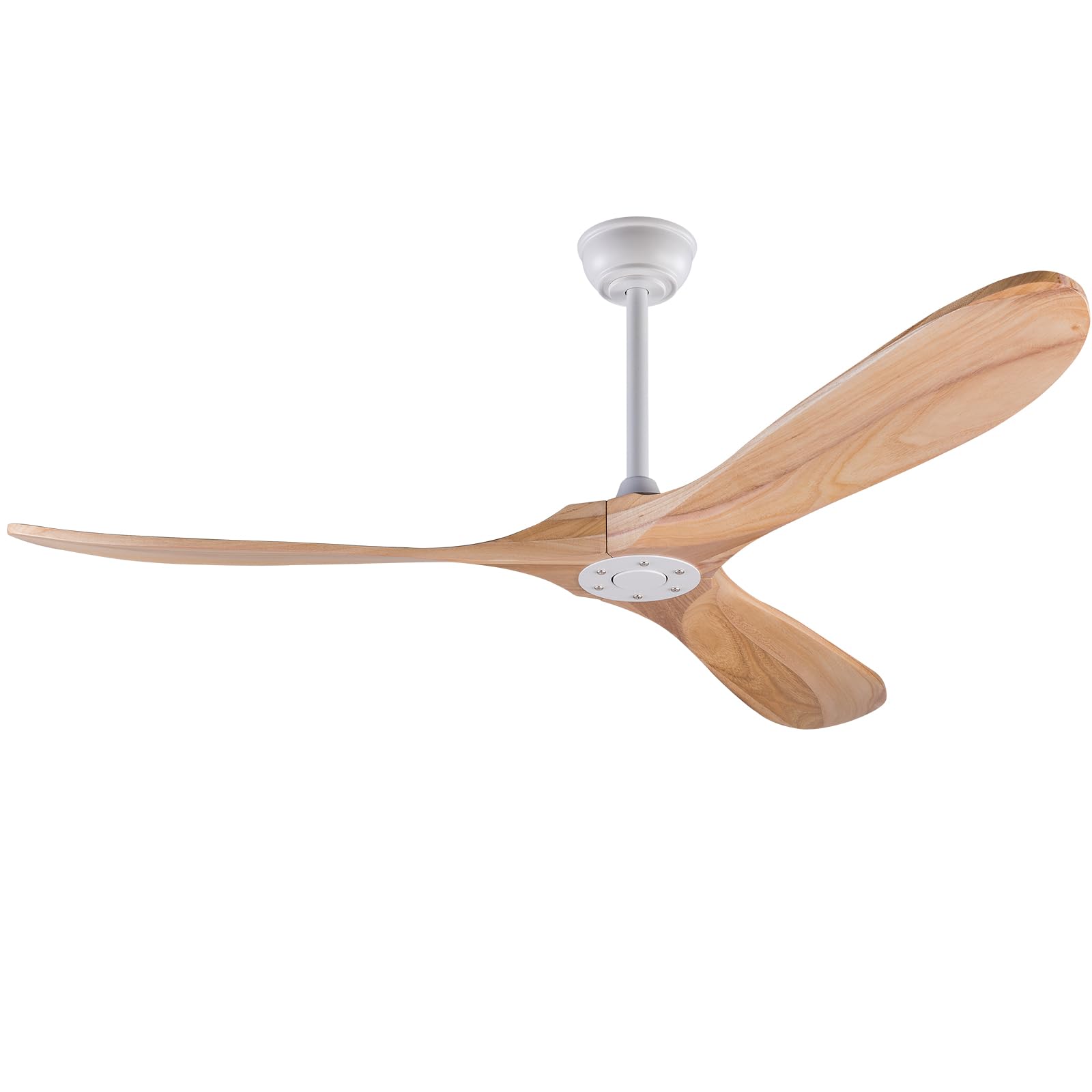 KBZZ Modern 60 Inch Electric Ceiling Fan, Solid Wood