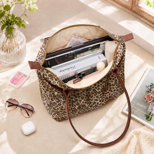 Image of Tote Bag for Women, Casual Hobo Foldable Shoulder Zipper Handbag
