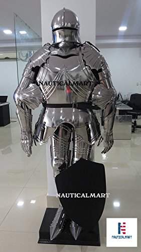 Nauticalmart Plate Armour Gothic Sallet Full Suit of Armor Costume