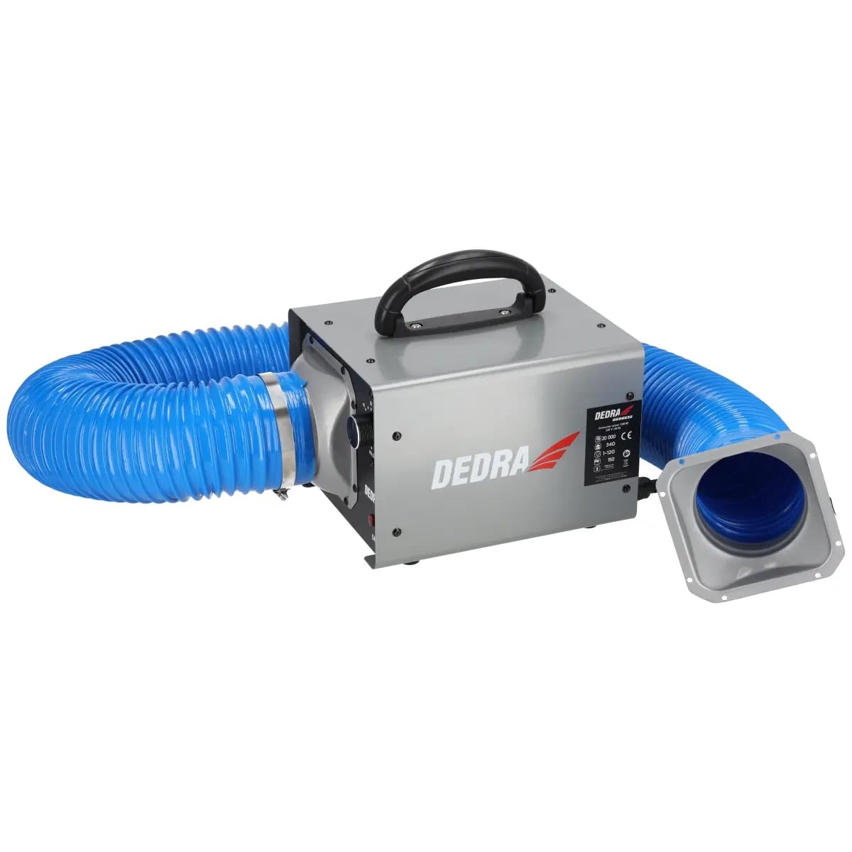 DEDRA DED6632 Générateur d'ozone 20 g/h Désinfection Ventilateur intégré Tuyau flexible Minuterie automatique