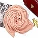 woogwin Women's Cotton Scarves Lady Light Soft Fashion Solid Scarf Wrap Shawl(Pink Dusk)