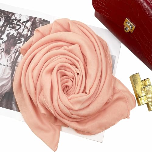Image of Woogwin Women's Cotton Scarves Lady Light Soft Fashion Solid Scarf Wrap Shawl