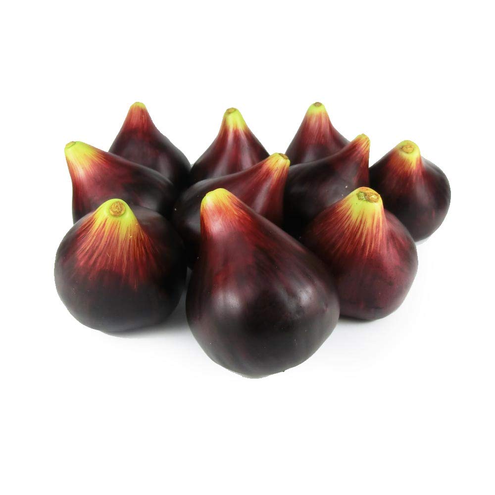 GuCra Artificial Fruit, Fig 10 pcs Pack, Fruit Model, Figs (EX)