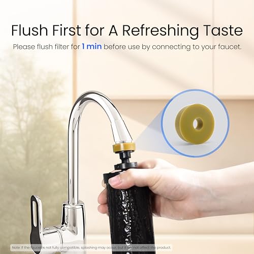 Image of Waterdrop TK15-A-S Gravity Water Filtration System, NSF /ANSI 42&372 Certified Black Carbon Filters, Reduce Lead and Up to 98% Chlorine, with Stainless Steel Stand for Home, Travel, Emergencies, 1.5G
