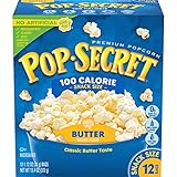 Pop Secret Popcorn, Butter 100 Calorie Microwave Bags, 12 Count Box