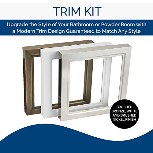 Image of Broan-NuTone AER110LTK Energy Star Certified Bath Fan, Medium, White, Brushed Bronze, Brushed Nickel