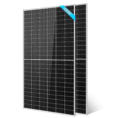 SUNGOLDPOWER UL61730 2PCS 550W Solar Panels Monocrystalline, Waterproof IP68, Grade A Solar Cell,...