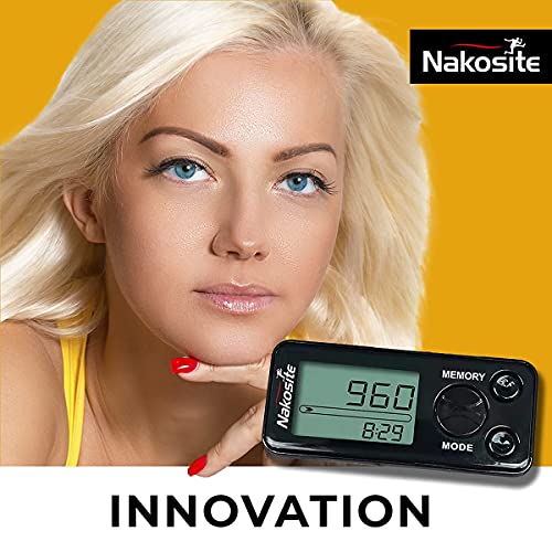 Schrittzähler Nakosite PEDI2433-NVB Genauer ohne App u. Handy