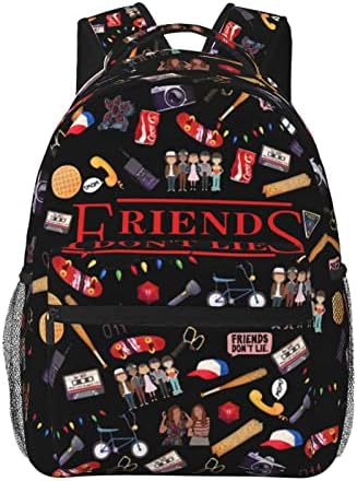 UINTA Cute Backpacks Cartoon Bookbags Casual Daypack Laptop Backpack Waterproof Travel 17in Backpacks for Girls Boys Adult, Black, One Size