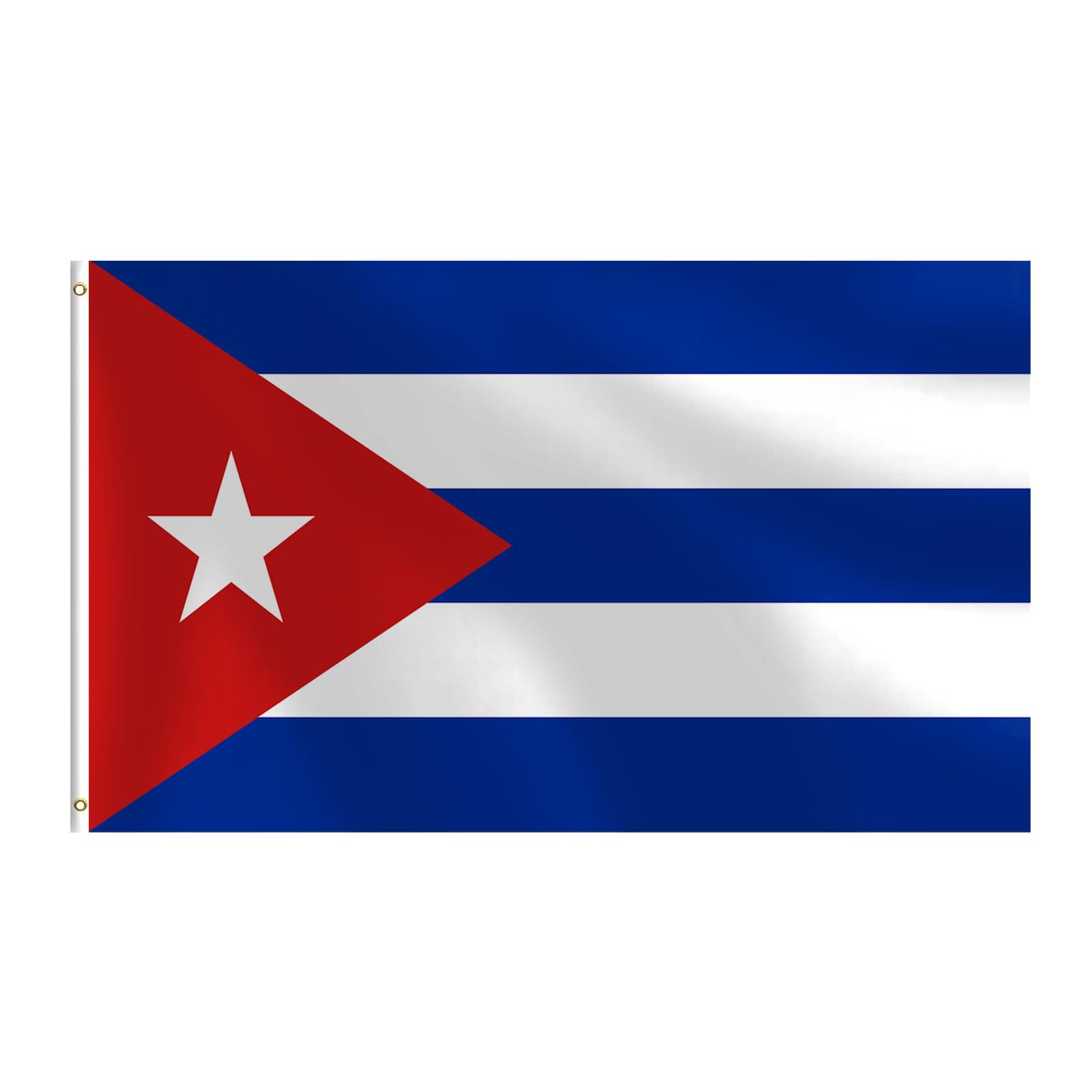 Cuban Flag 3x5 FT Heavy Duty Cuba Flag Double Stitched Vivid Color Fade Proof Outdoor Decor With Brass Grommets(Cuba)