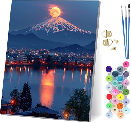 xmR G DIY Paint by Numbers for Adults  LbgqS hG  Lbg uVƃANG̋ yCgoCio[ l̃NtgANeBre z[ ItBX ւ̃Mtg 40x5