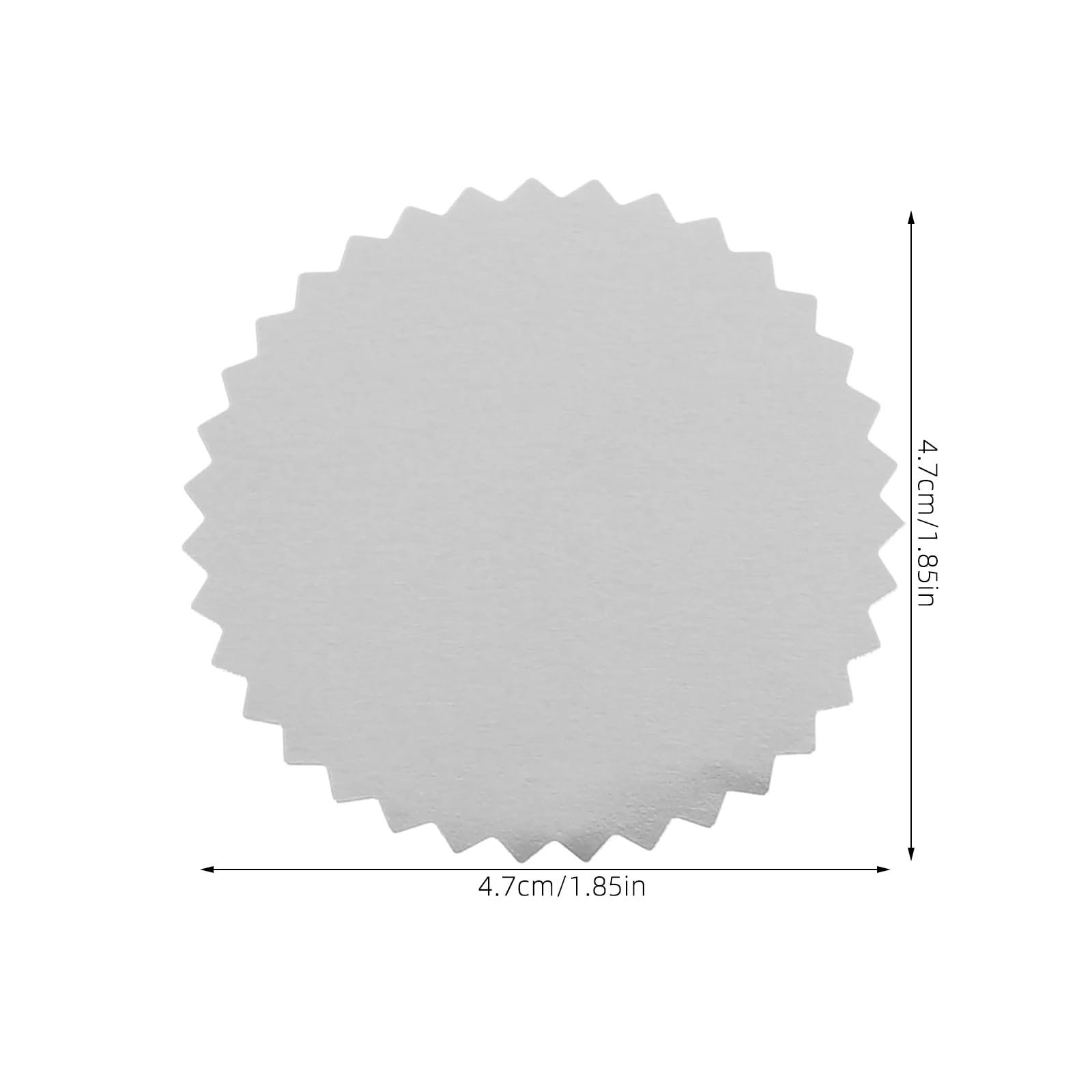 Adesivi for goffratura 5 rotoli di sigilli in rilievo, diploma di laurea, medaglie adesive, certificato for goffratura da 50 mm, for timbri in rilievo, scrapbooking(Silver)