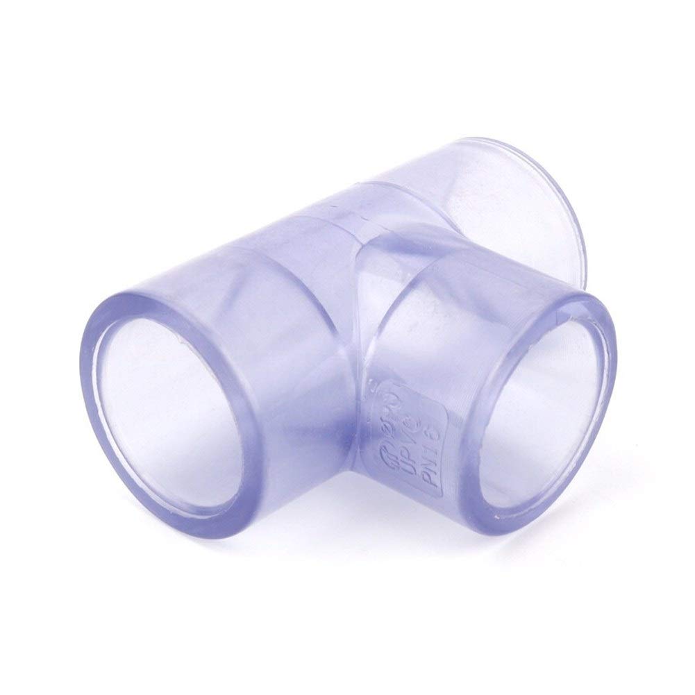 Schlauch-Schnellverbinder, 1 Stück ID 63–110 mm, transparente PVC-T-Verbindungsstücke, Gartenbewässerung, Aquarium, DIY, gleiche industrielle Wasserrohrverbindungen(Inner Dia 110mm)