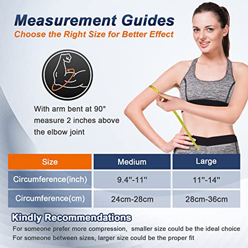 Comfitech Elbow Ice Pack For Tendonitis And Tennis Elbow Ice Pack Wrap Sleeve Cold Compression Golfers Arm Ice Pack For Injuries Reusable Calf Cold Compression For Pain Relief (L Black) #TOP4