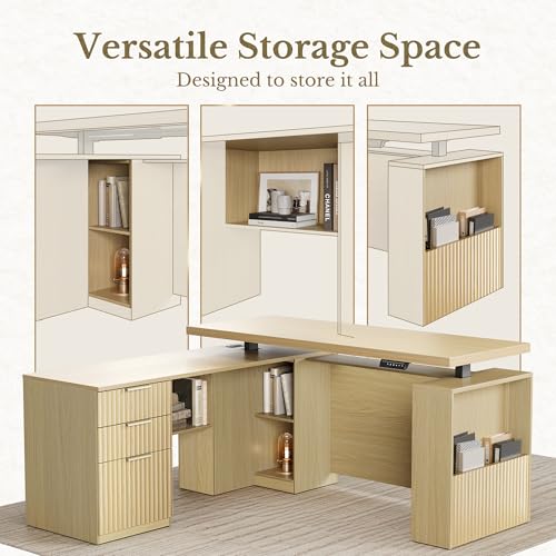 L shaped executive office desk