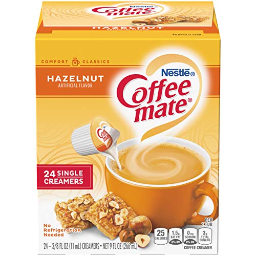 Coffee Mate Coffee Creamer Liquid Singles, Hazelnut, 24 Count, Pack of 4 Food, Beverages Tobacco