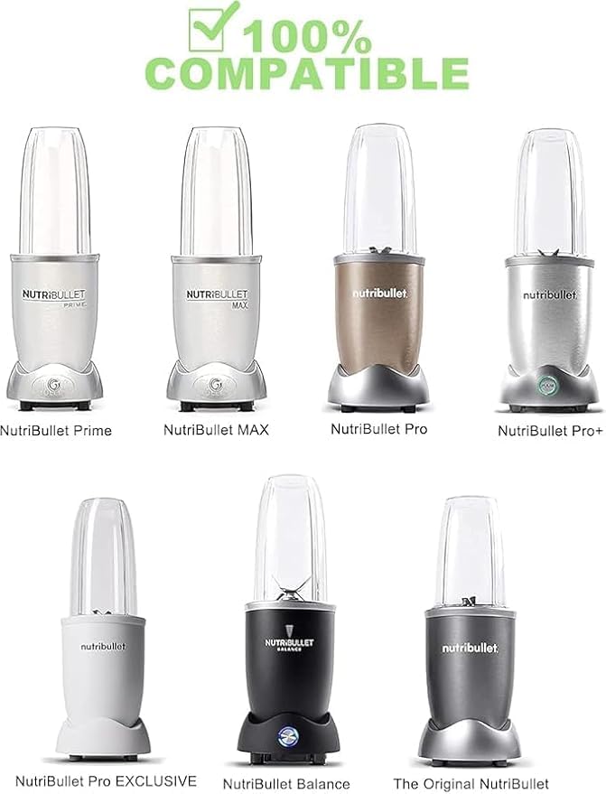 Image of WONDER STAR REPLACEMENT JUICER EXTRACTOR JAR 950ML | COMPATIBLE FOR NUTRIBULLET NB 101 600&900W, OEM QUALITY,IMPORTED (NUTRI BULLET JAR 950ML)