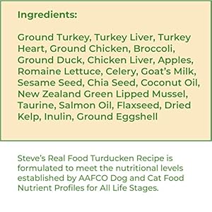   Steves-Real-Food-Freeze-Dried-Raw-Food-Diet-for-Dogs-and-Cats-2-Pack-Turducken-Recipe-Turkey-Duck-125-lbs-in-Each-Bag-Made-in-The-USA-Pour-and-Serve-Nuggets-Vegetarian-Fed-Free-Range