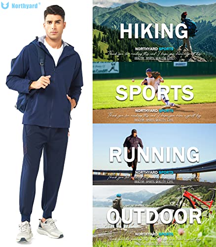 Image of NORTHYARD Men's Athletic Running Pants Lightweight Quick-Dry Joggers Gym